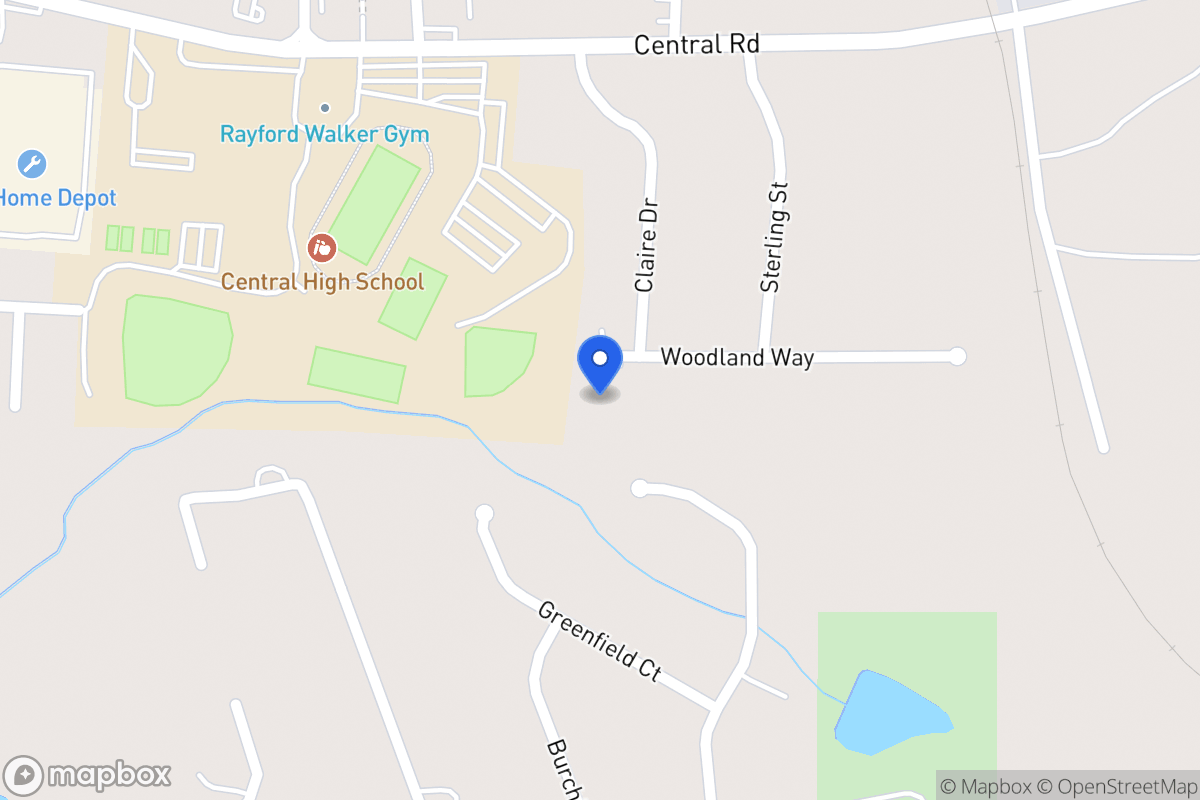 Map of 215 Woodland Way