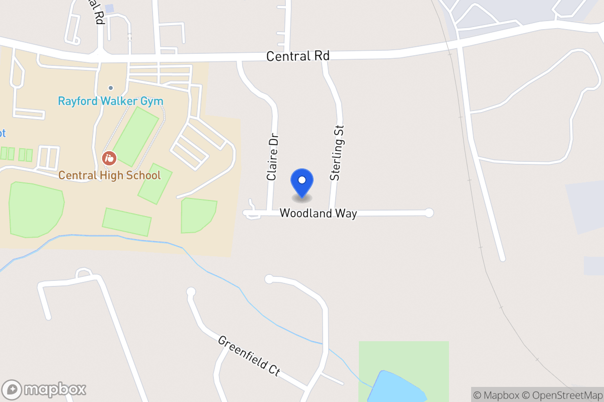 Map of 206 Woodland Way
