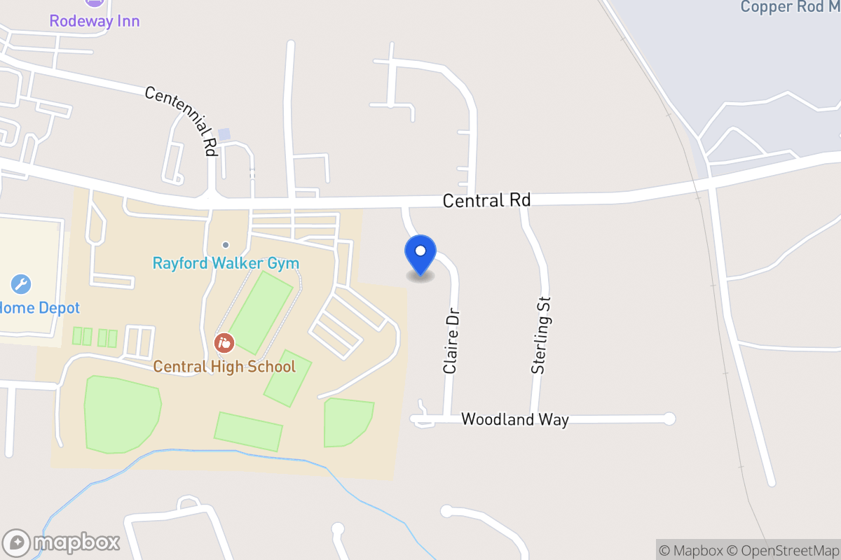 Map of 105 Claire Dr