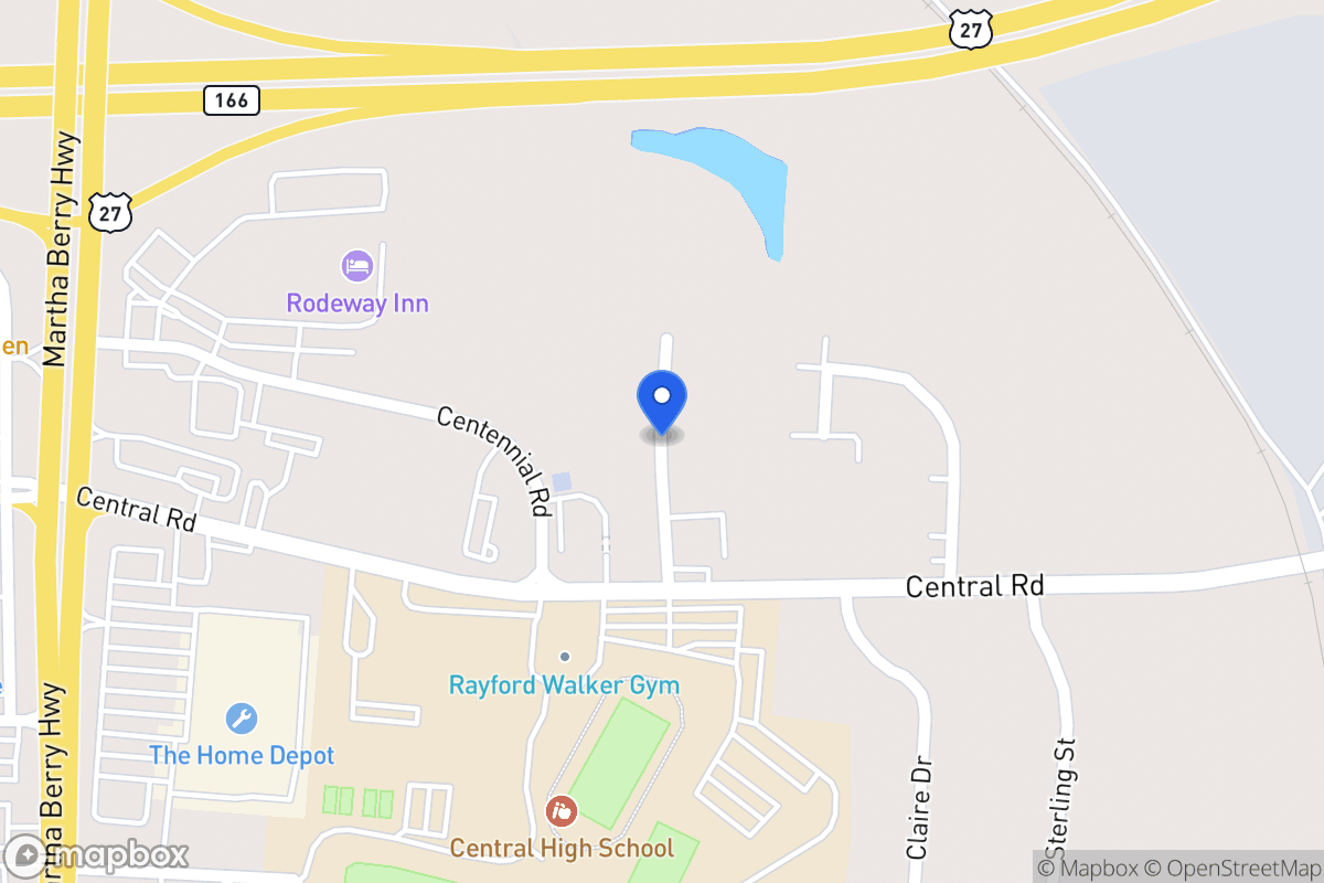 Map of 176 Central High Rd