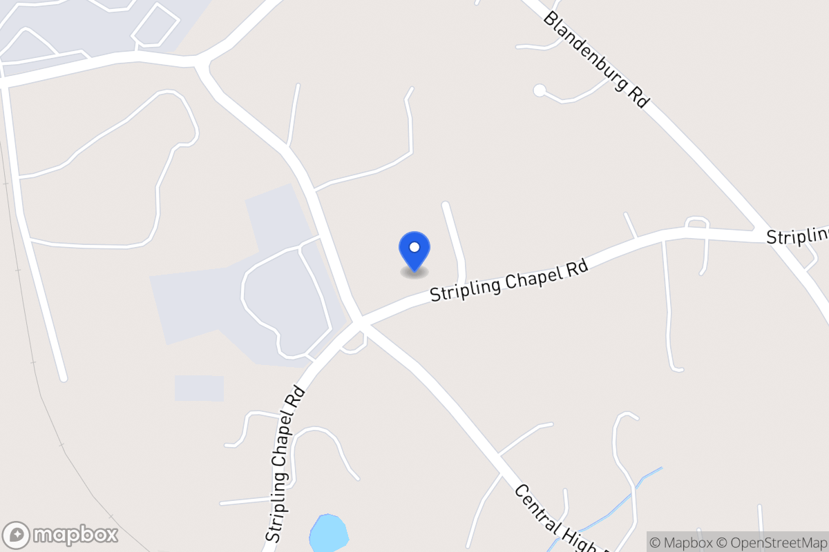 Map of 1280 Stripling Chapel Rd