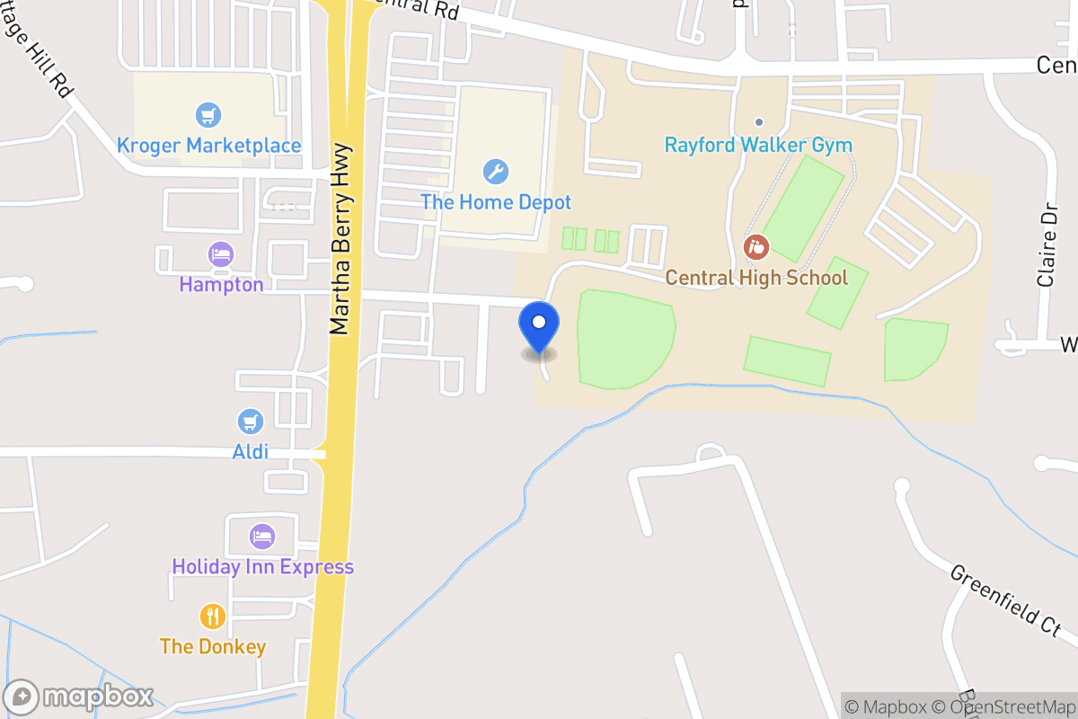 Map of Sue Alice Ln