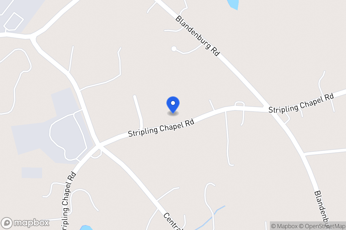 Map of 1358 Stripling Chapel Rd