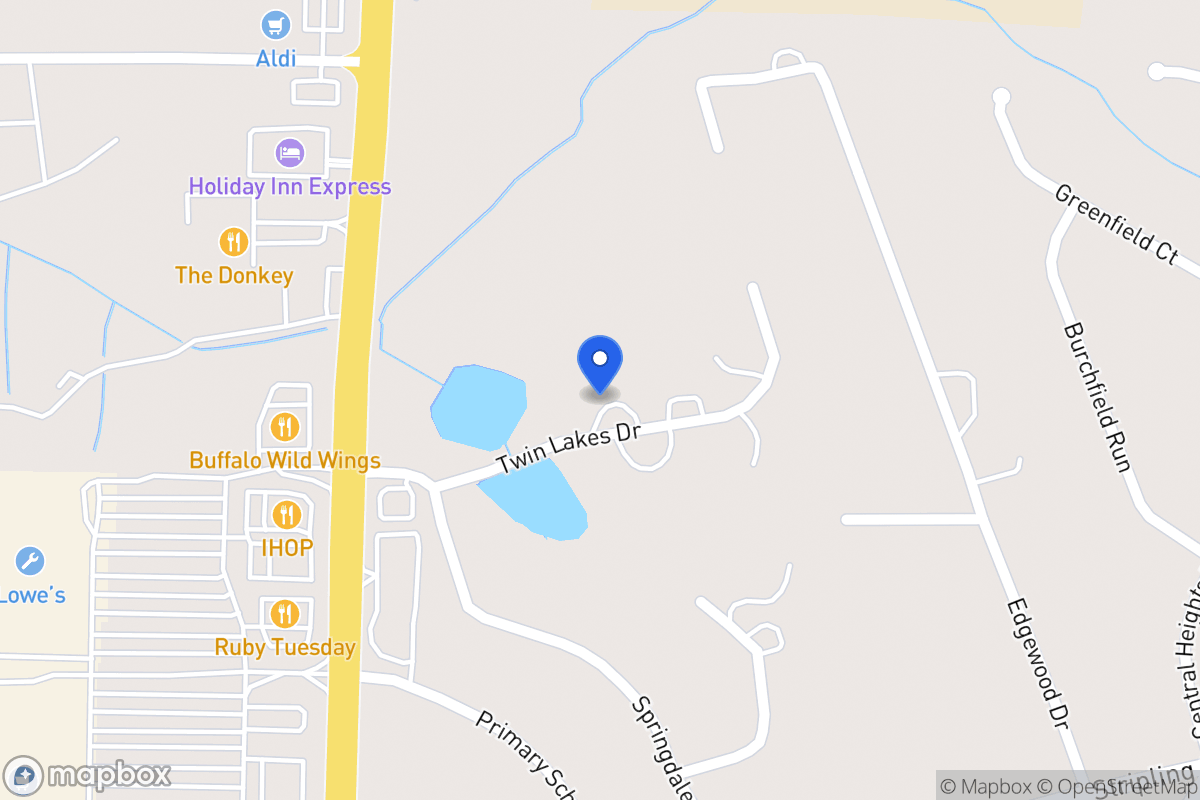 Map of 60 Twin Lakes Dr