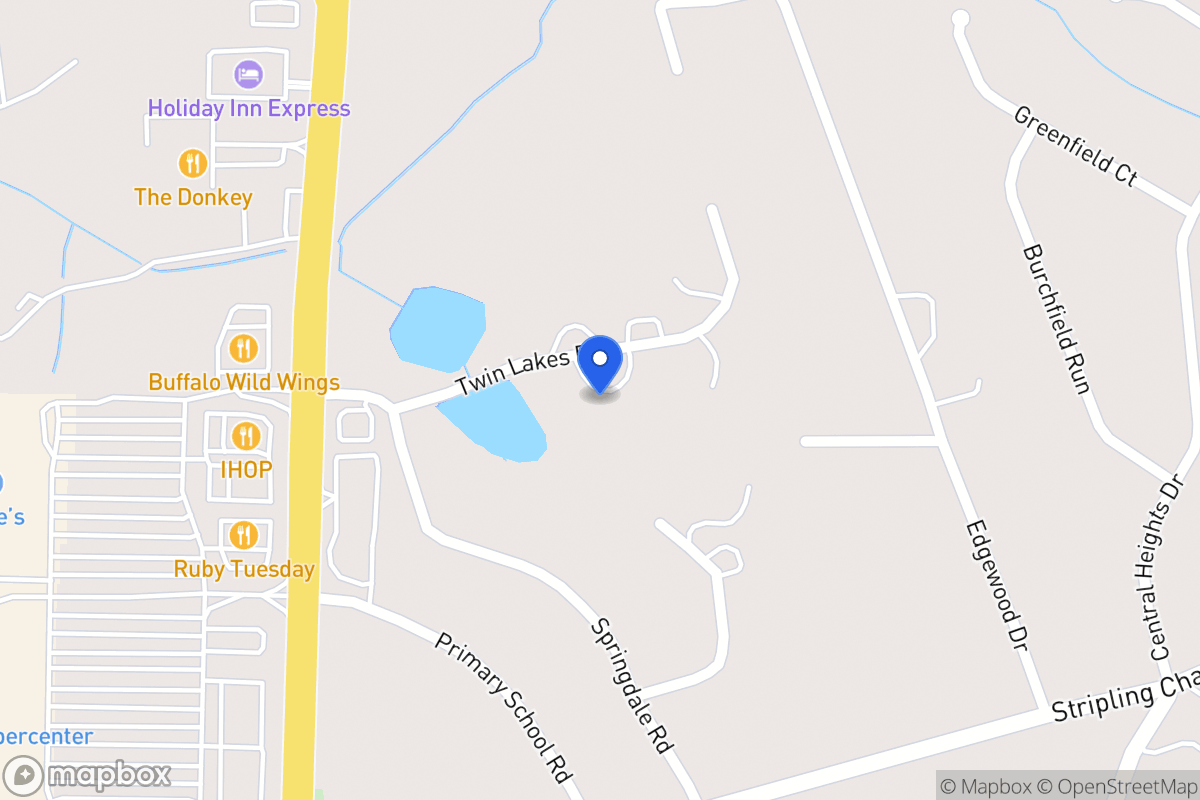 Map of 65 Twin Lakes Dr
