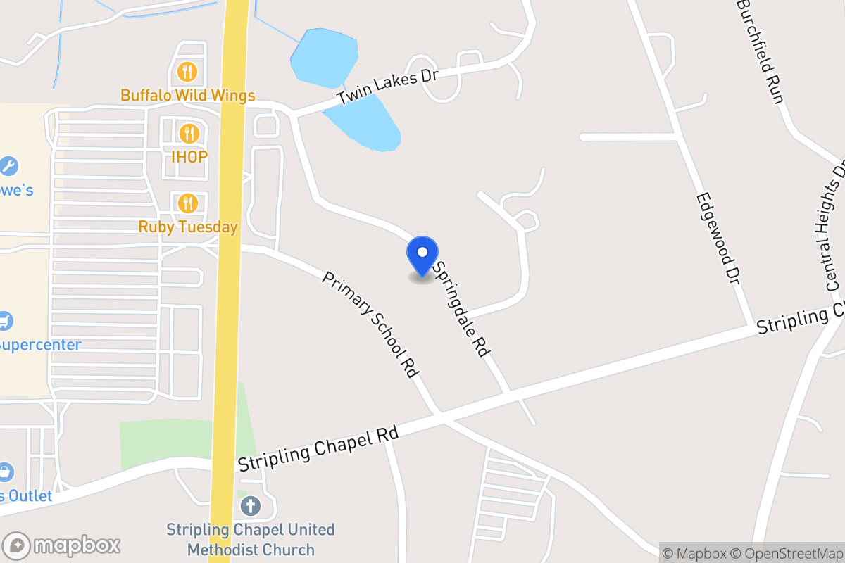 Map of 105 Springdale Rd