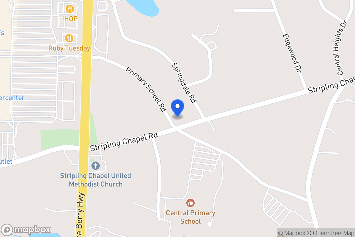 Map of 664 Stripling Chapel Rd