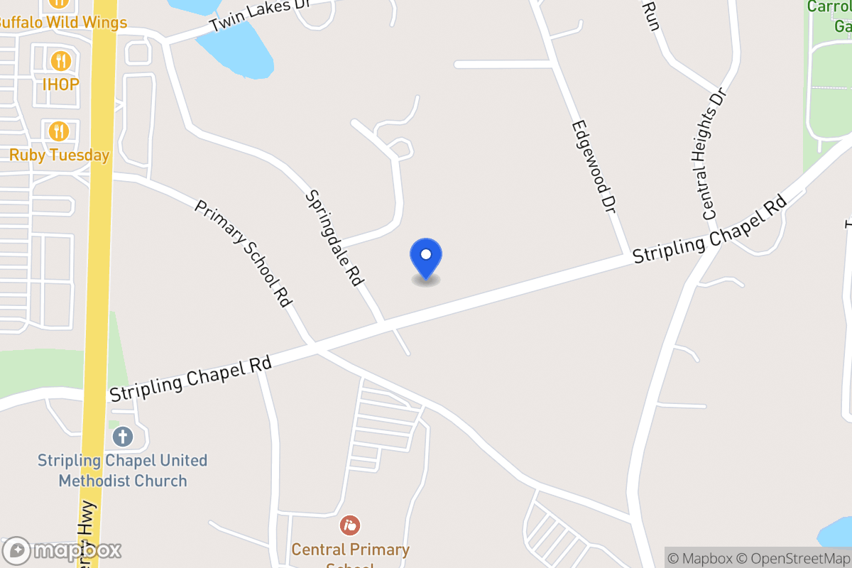 Map of 720 Stripling Chapel Rd