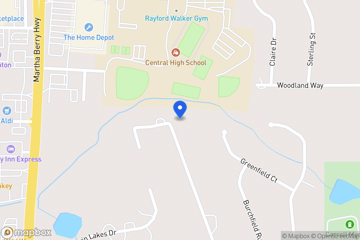 Map of 245 Edgewood Dr