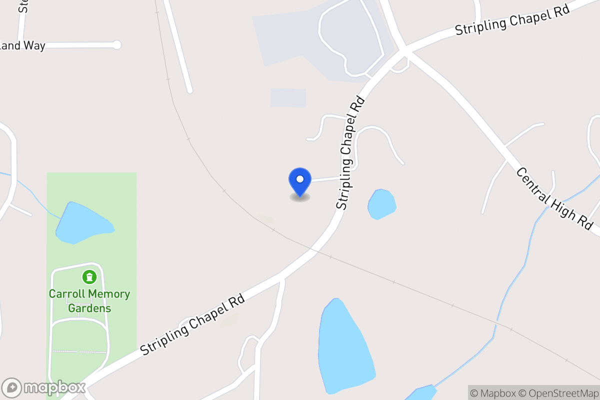 Map of 1160 Stripling Chapel Rd