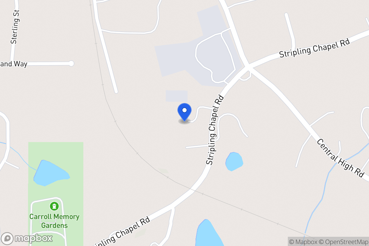 Map of 1164 Stripling Chapel Rd