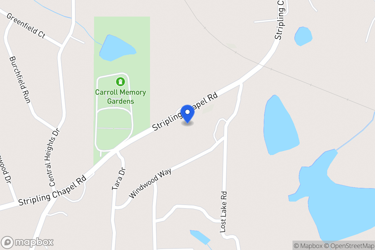 Map of 1009 Stripling Chapel Rd