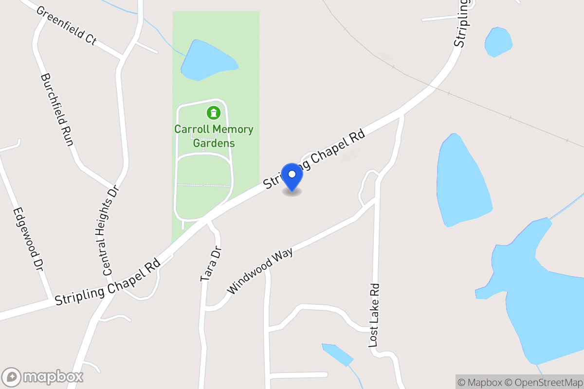 Map of 989 Stripling Chapel Rd
