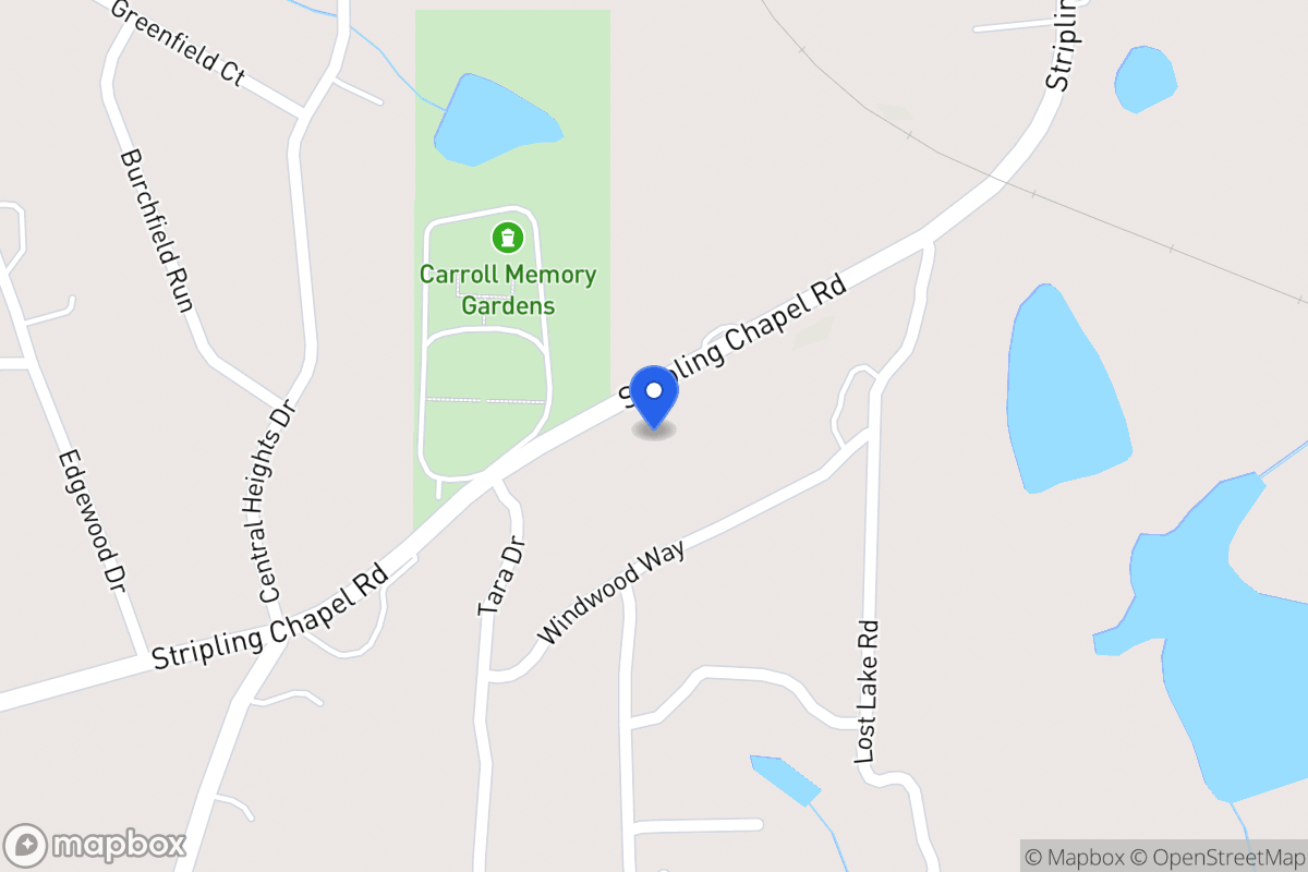 Map of 979 Stripling Chapel Rd