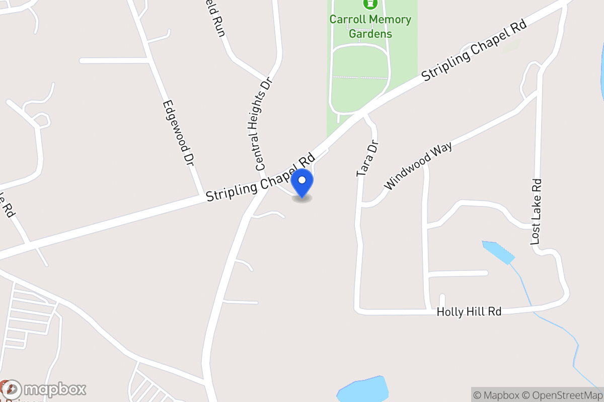 Map of 865 Stripling Chapel Rd