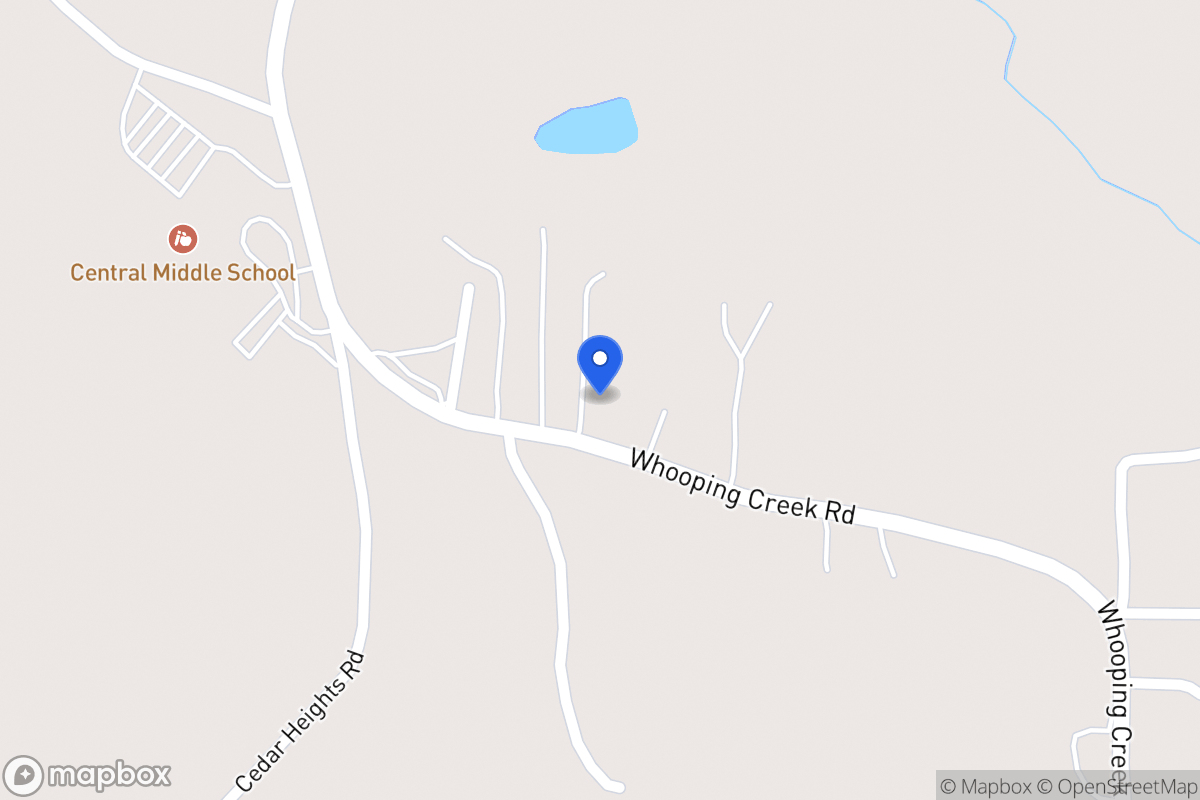 Map of 312 Whooping Creek Rd