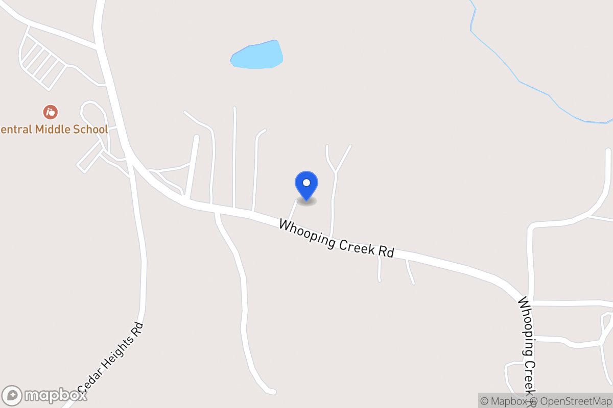 Map of 322 Whooping Creek Rd