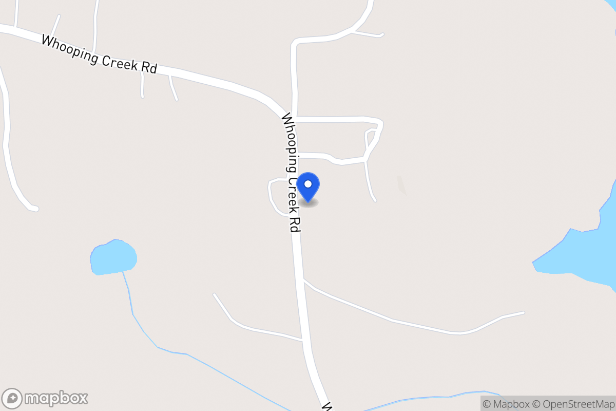 Map of 542 Whooping Creek Rd