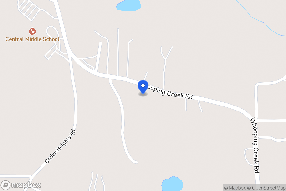 Map of 329 Whooping Creek Rd
