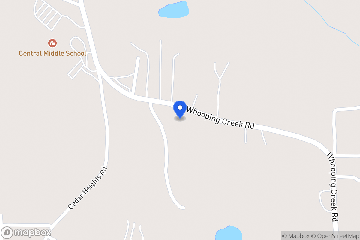 Map of 313 Whooping Creek Rd
