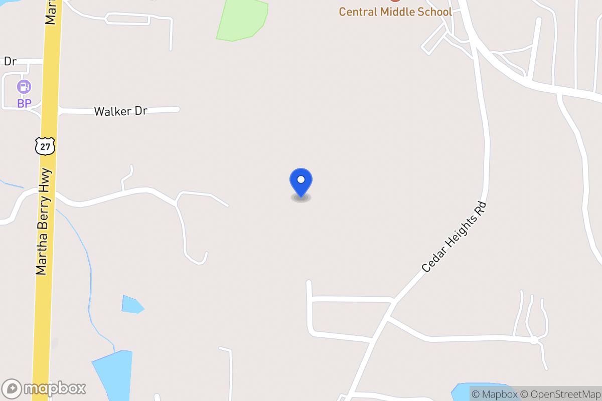 Map of 171 Cedar Heights Rd