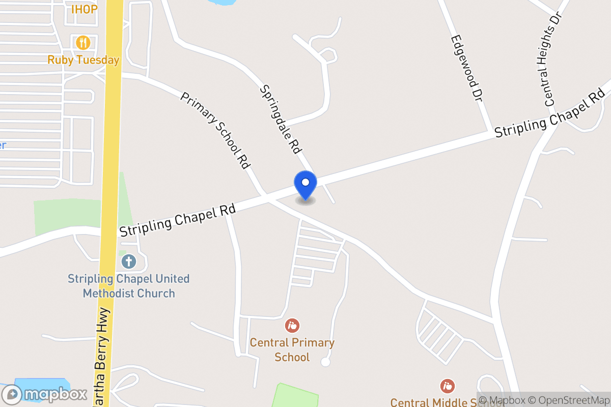 Map of 685 Stripling Chapel Rd