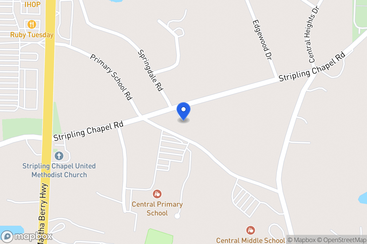 Map of 705 Stripling Chapel Rd