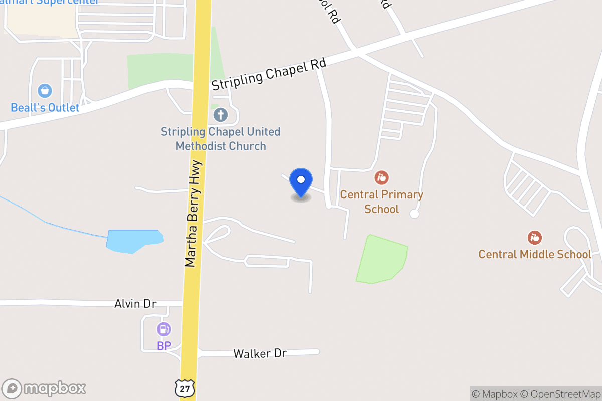 Map of 75 Central Middle School Rd