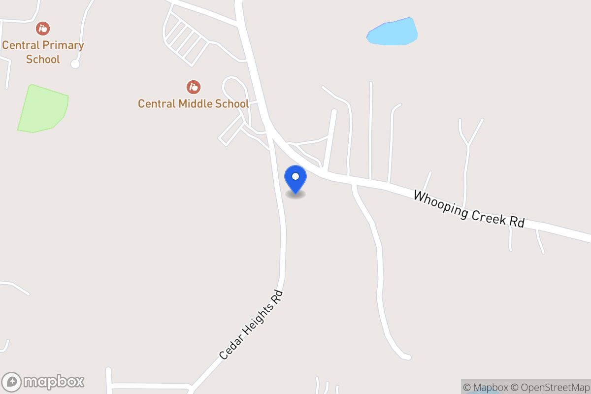 Map of 116 Cedar Heights Rd