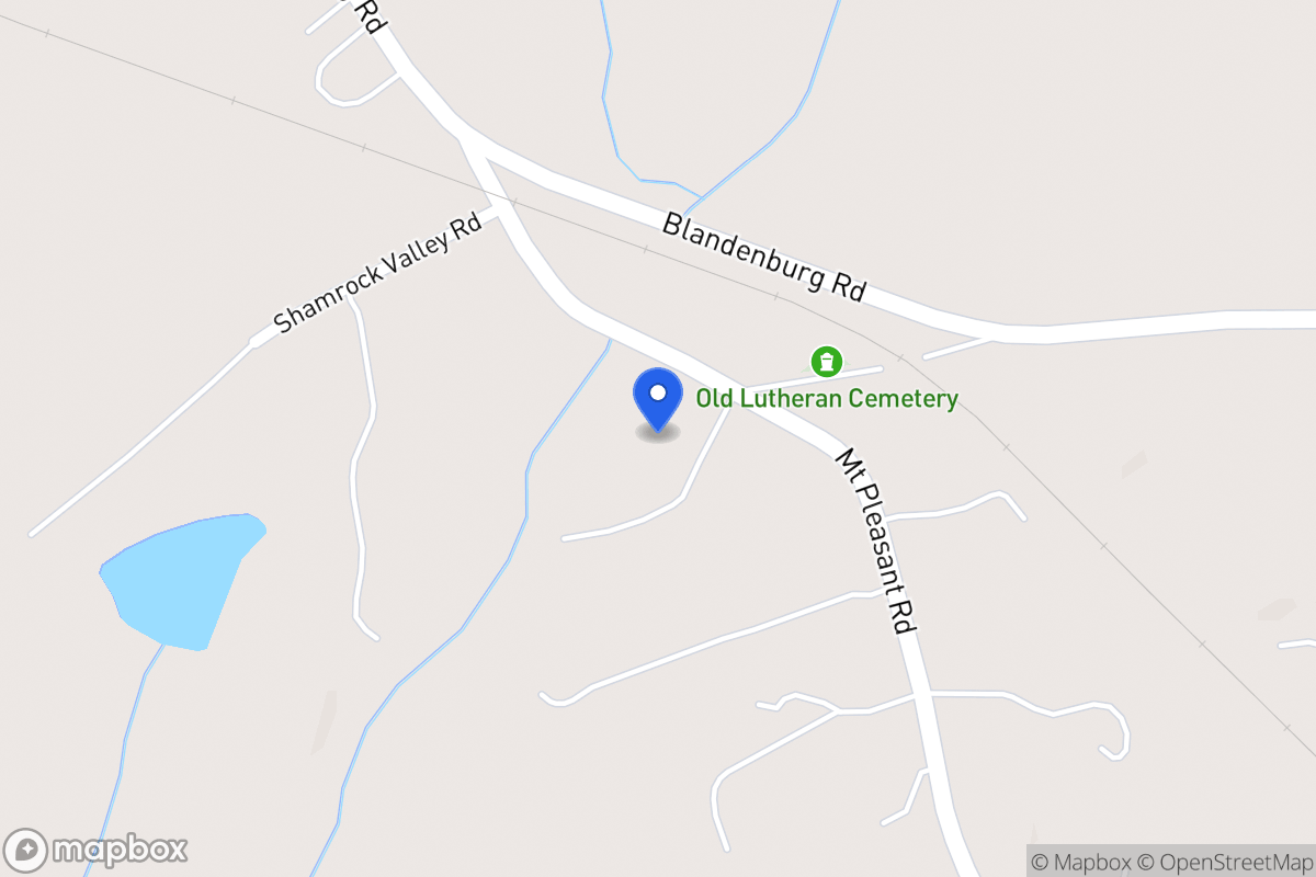 Map of Mt Pleasant Church Rd