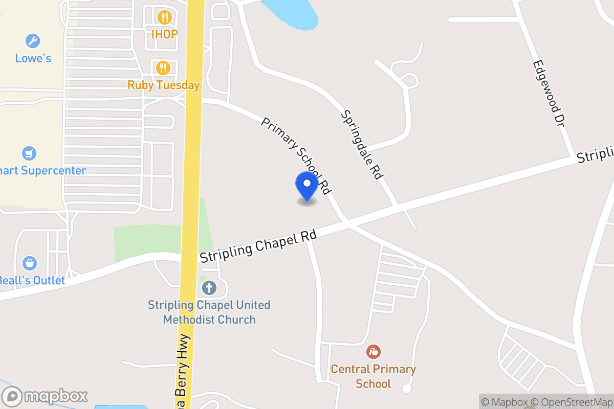 Map of 648 Stripling Chapel Rd