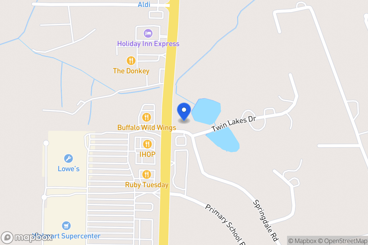 Map of 18 Twin Lakes Dr