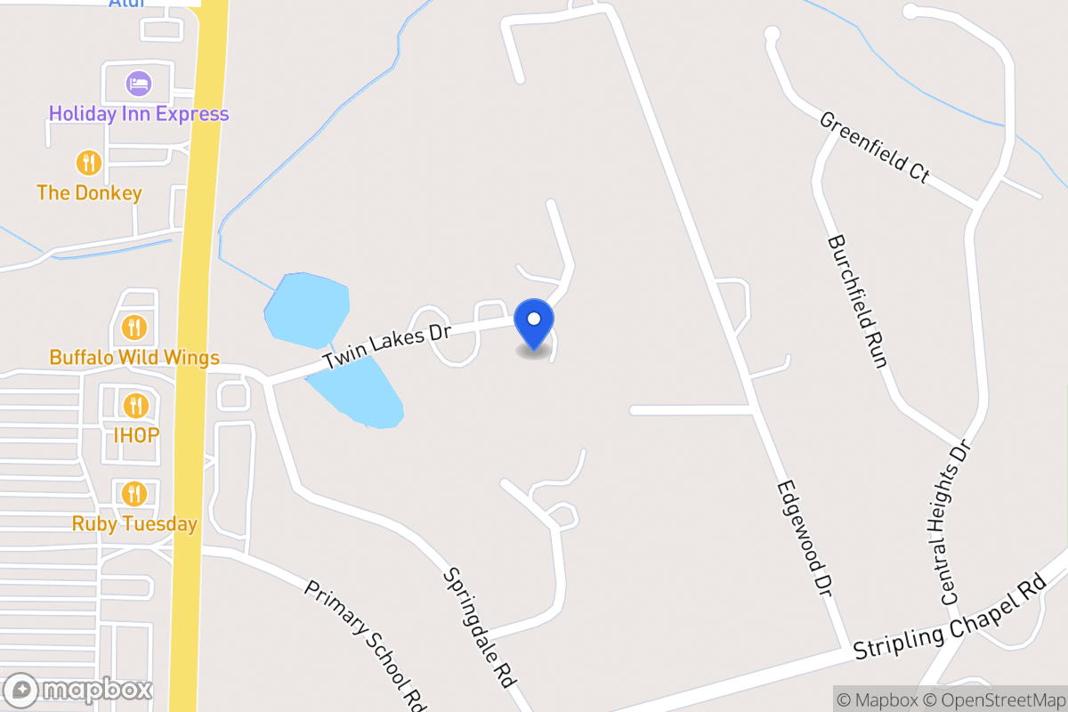 Map of 95 Twin Lakes Dr