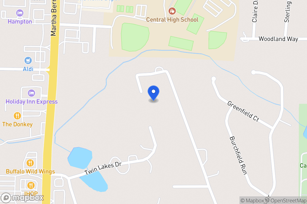 Map of 165 Twin Lakes Dr