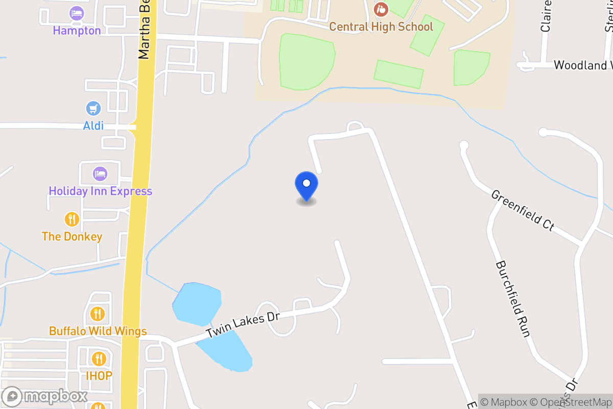 Map of 164 Twin Lakes Dr