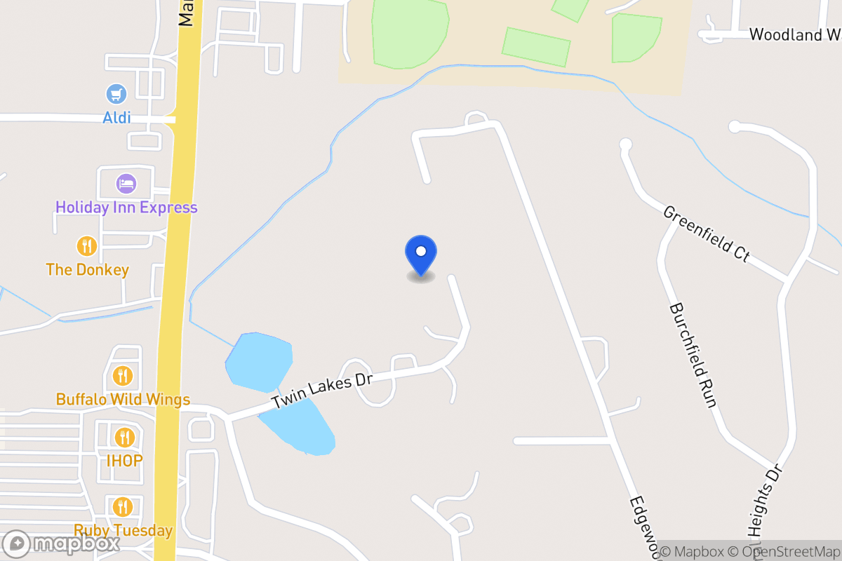 Map of 140 Twin Lakes Dr