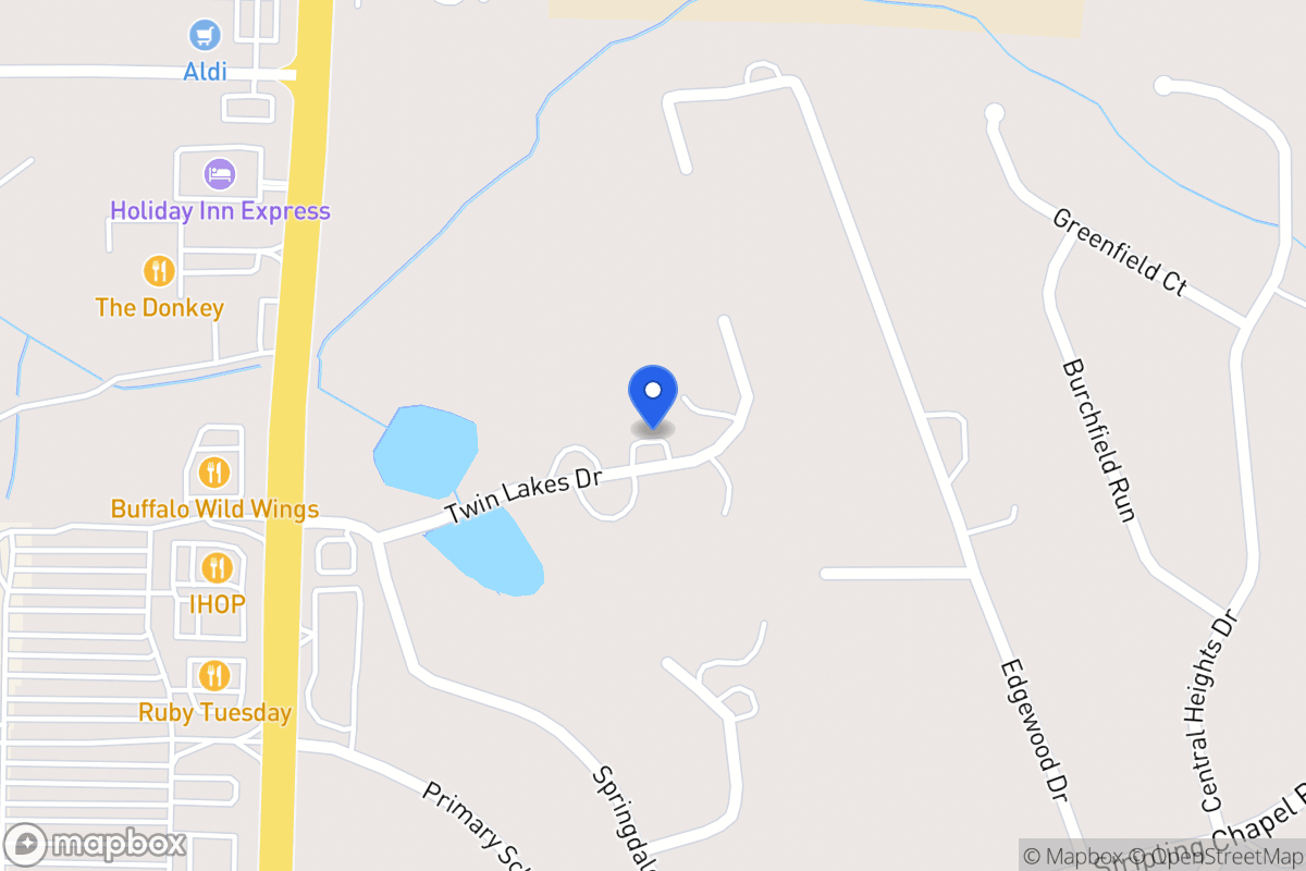 Map of 88 Twin Lakes Dr