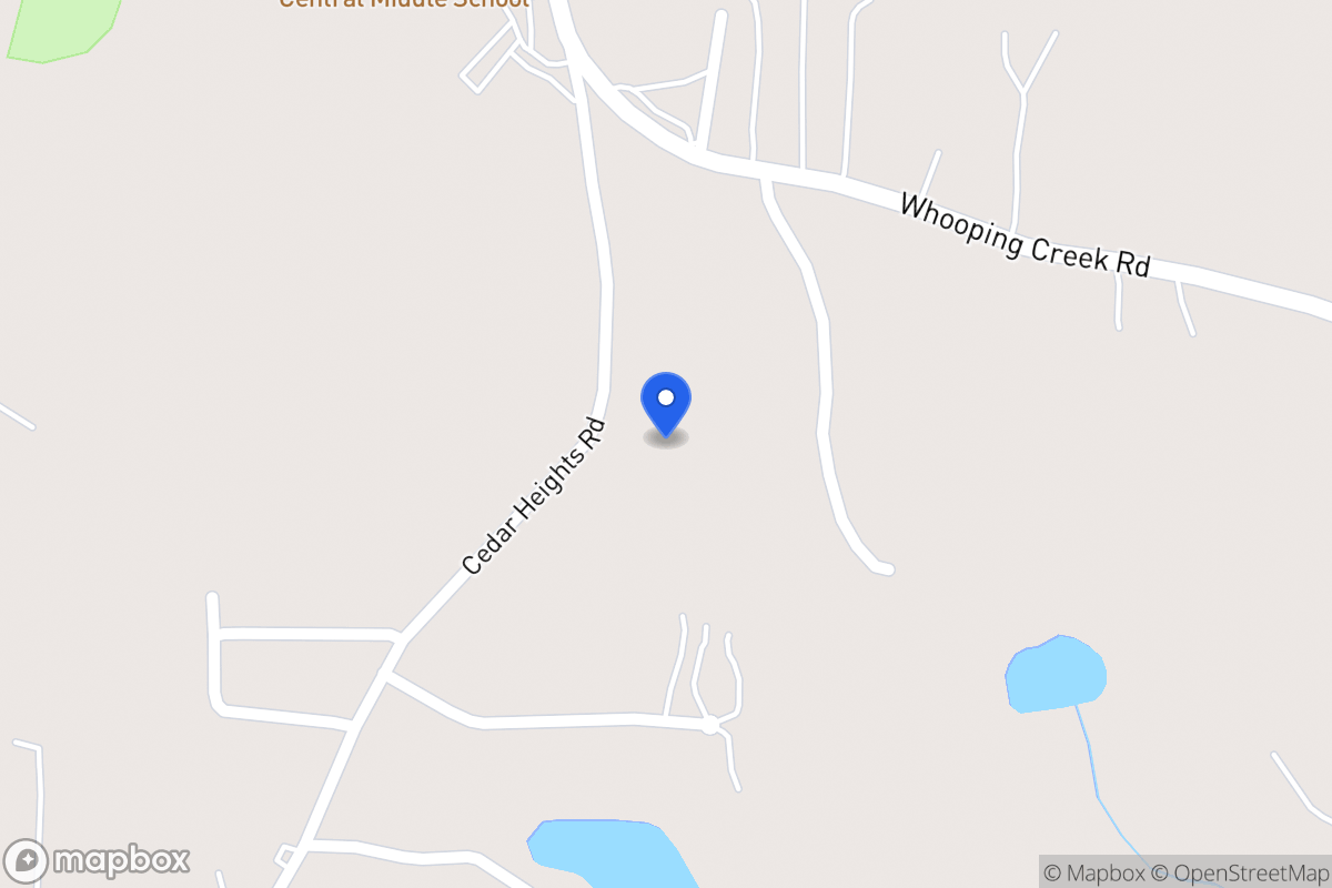 Map of Cedar Heights Rd