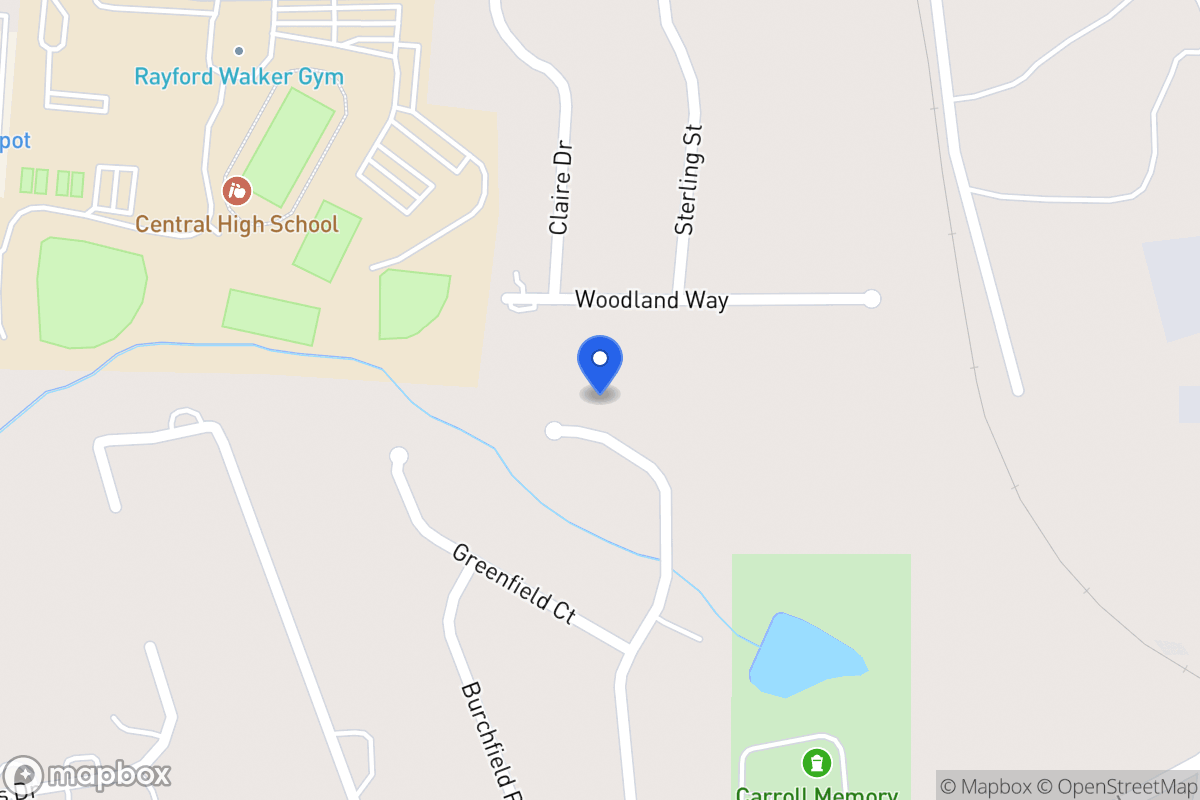 Map of 233 Central Heights Dr