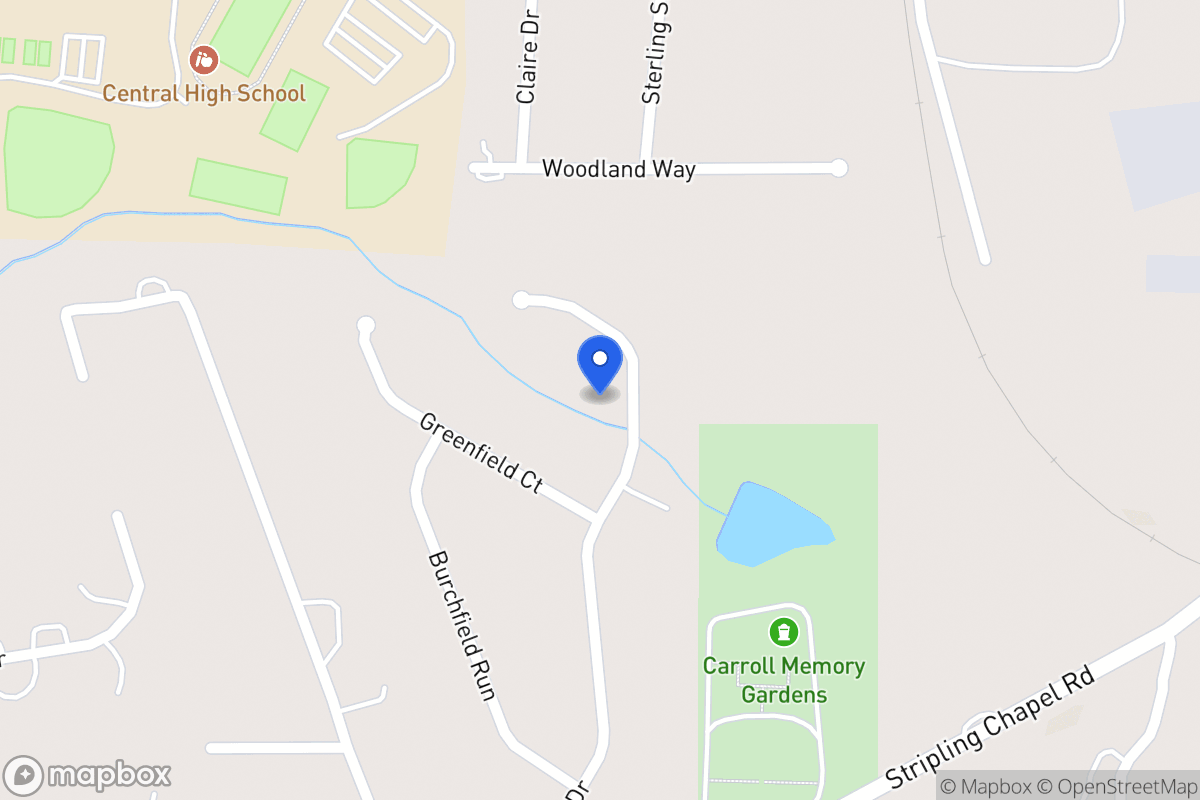 Map of 206 Central Heights Dr