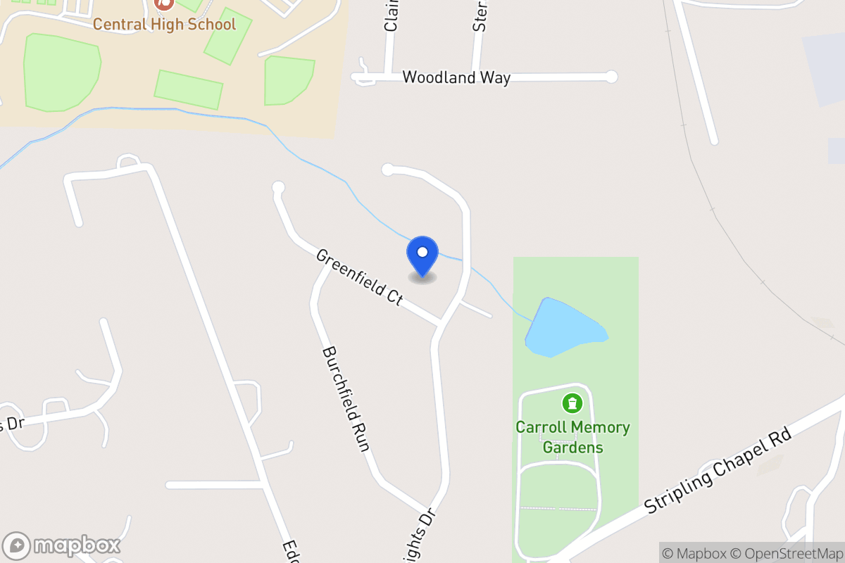 Map of 109 Greenfield Ct