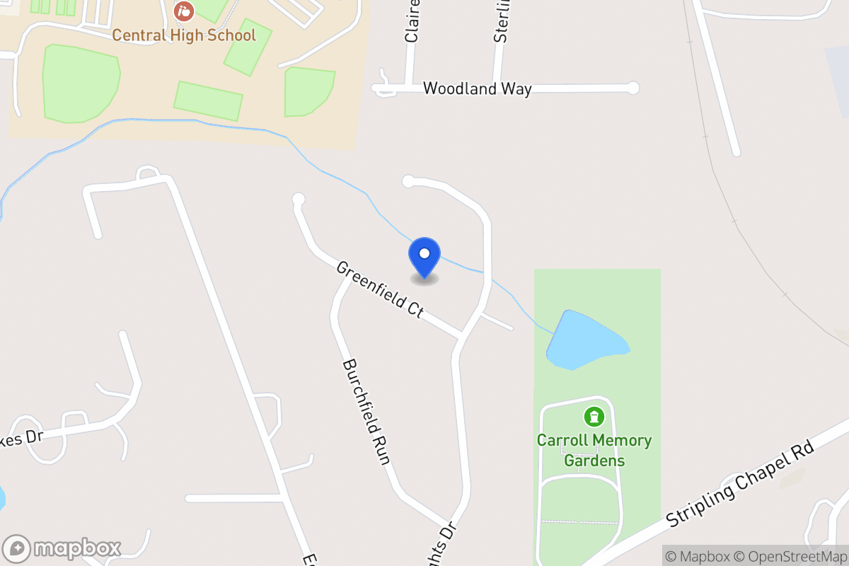 Map of 115 Greenfield Ct