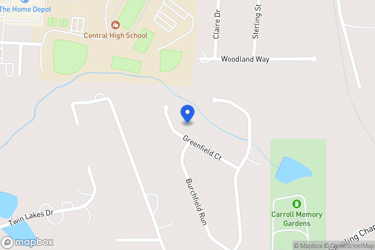 Map of 139 Greenfield Ct