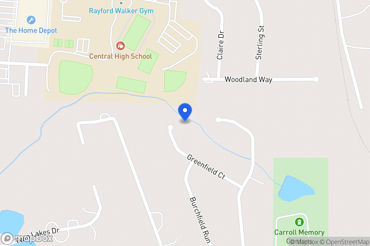 Map of 151 Greenfield Ct