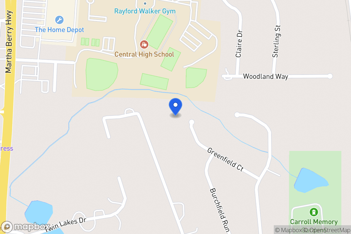 Map of 160 Greenfield Ct