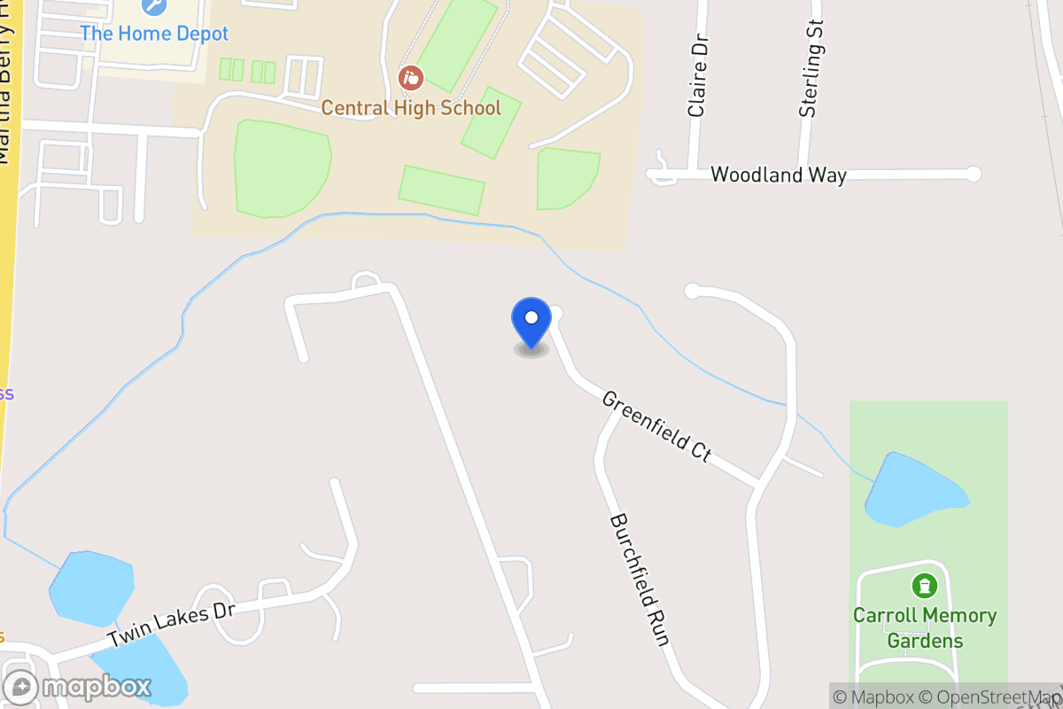 Map of 154 Greenfield Ct