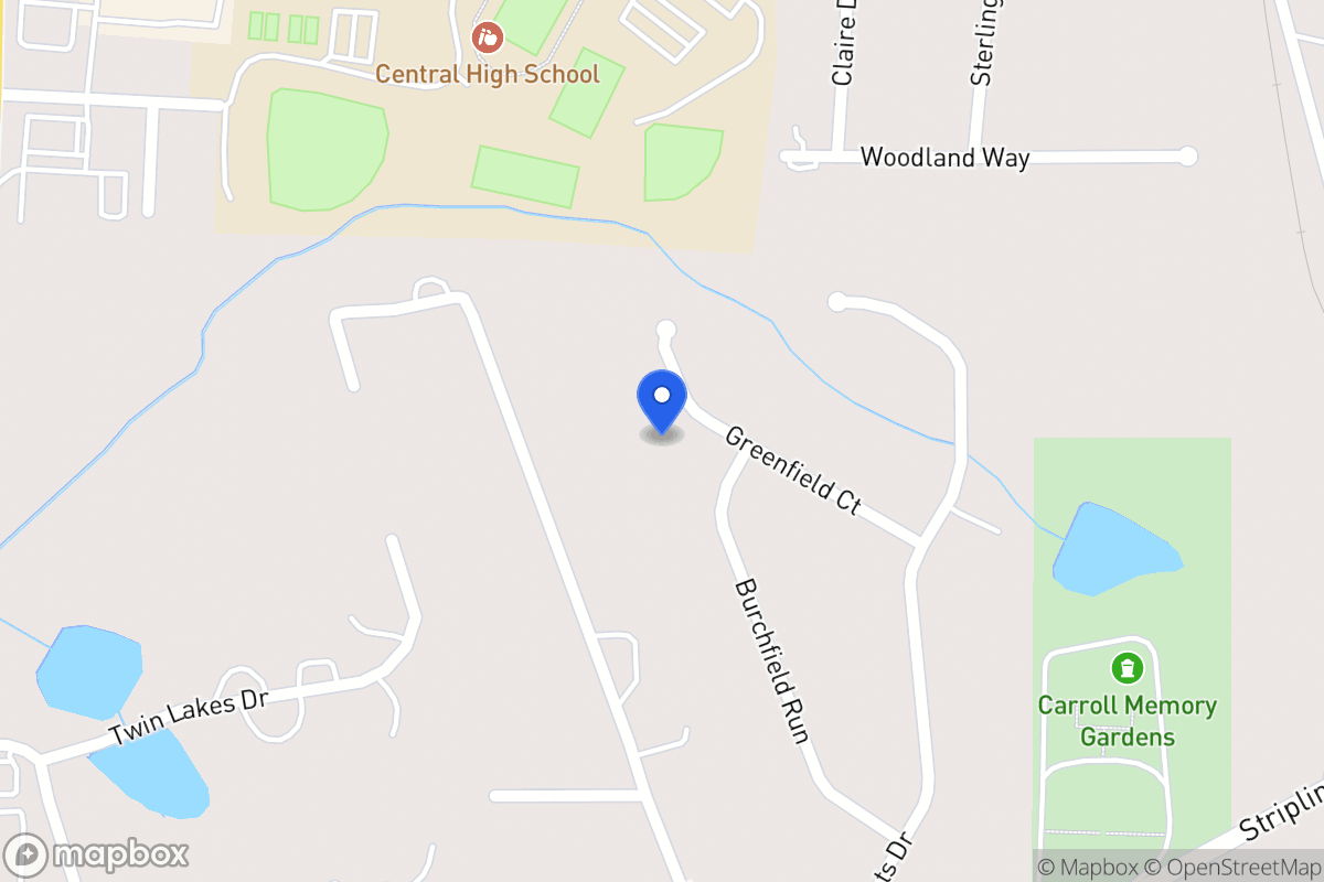 Map of 142 Greenfield Ct