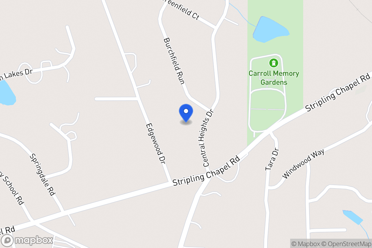 Map of 124 Central Heights Dr