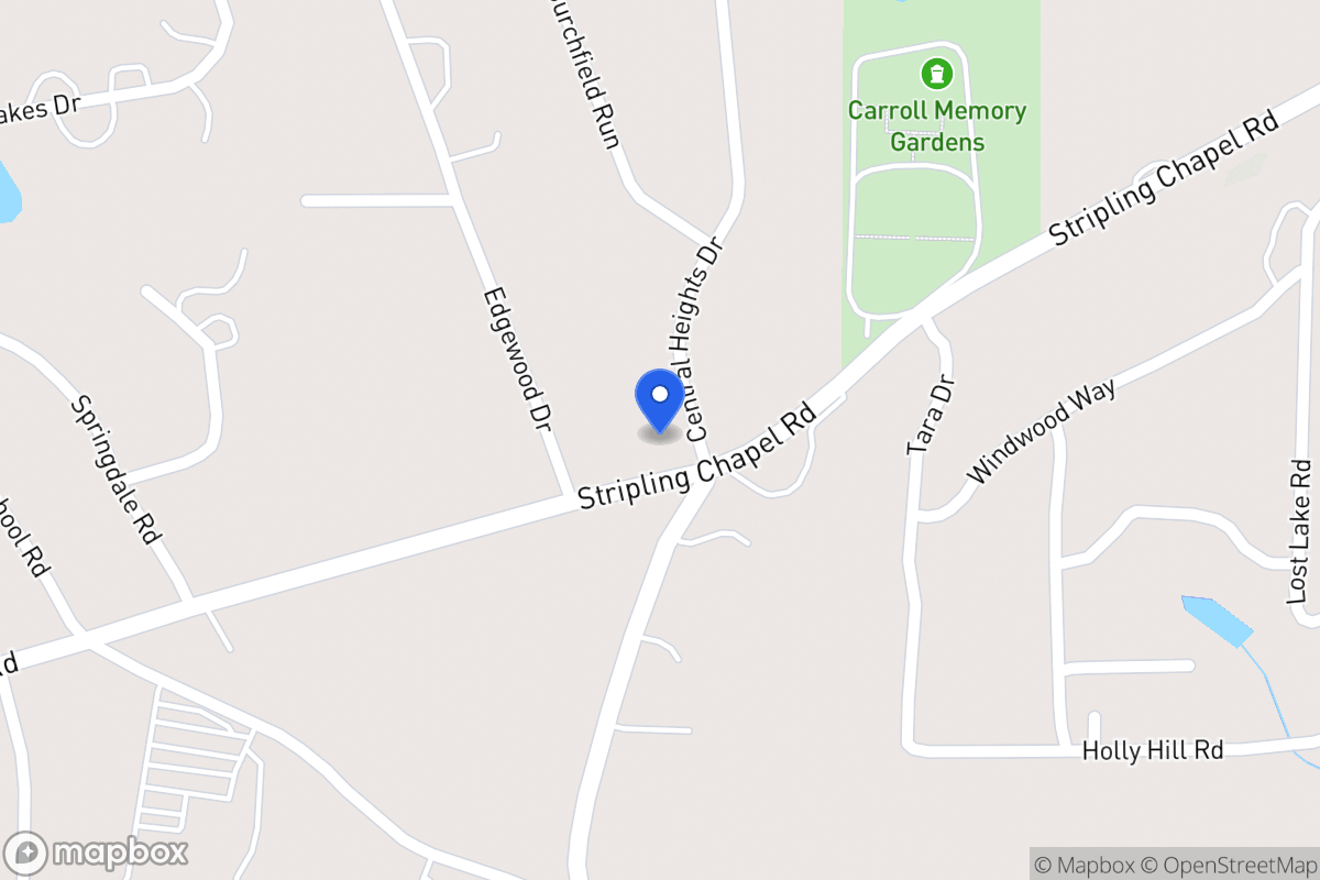 Map of 100 Central Heights Dr
