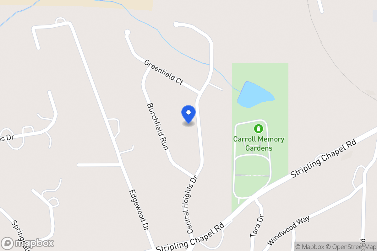Map of 170 Central Heights Dr